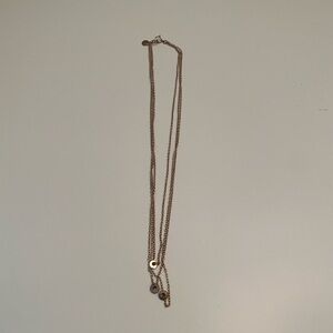 Gorjana 3 layer silver necklace